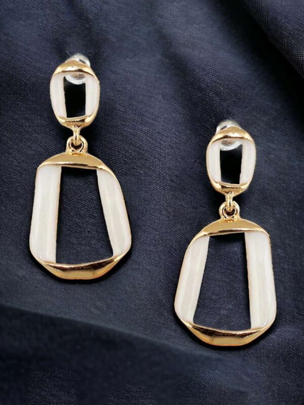 Fancy Hollow Triangle Long Geometric Drop Earrings