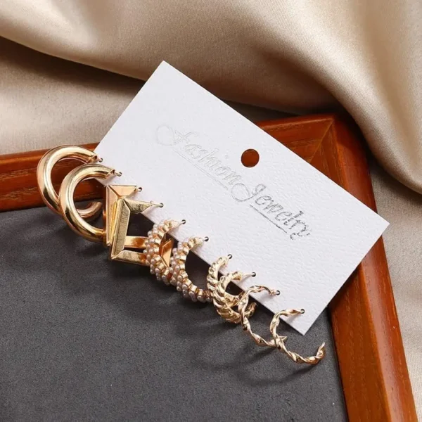 Combo Of 5 Pairs Latest Fashion: Stylish And Fancy Earrings for Women and Girls, Celebrity-Inspired Western Trendy Studs