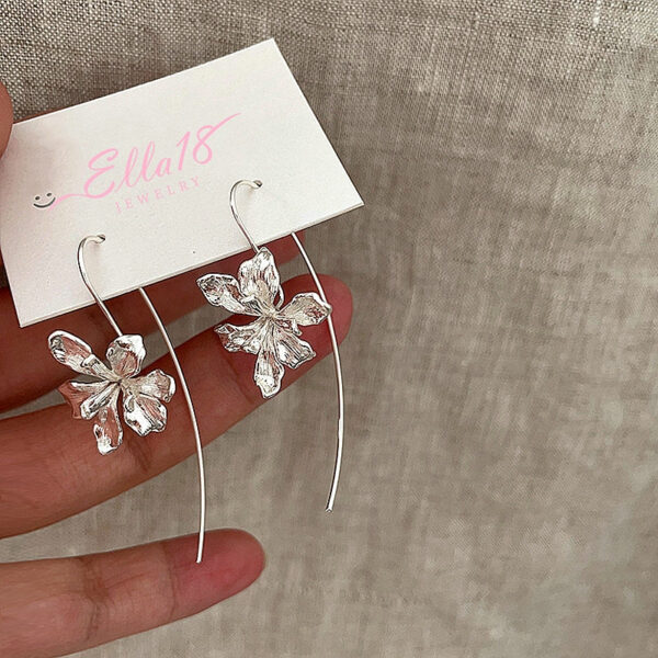 Flower Flower Earrings Party Jewelry Gift Stud Earring Ear Studs Girl Ear Jewelry Alloy Material For Party Flower - Image 2
