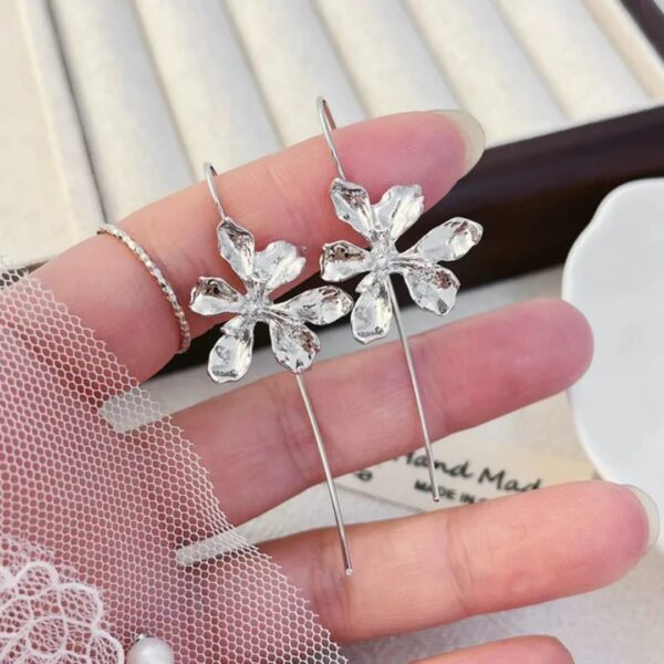 Flower Flower Earrings Party Jewelry Gift Stud Earring Ear Studs Girl Ear Jewelry Alloy Material For Party Flower