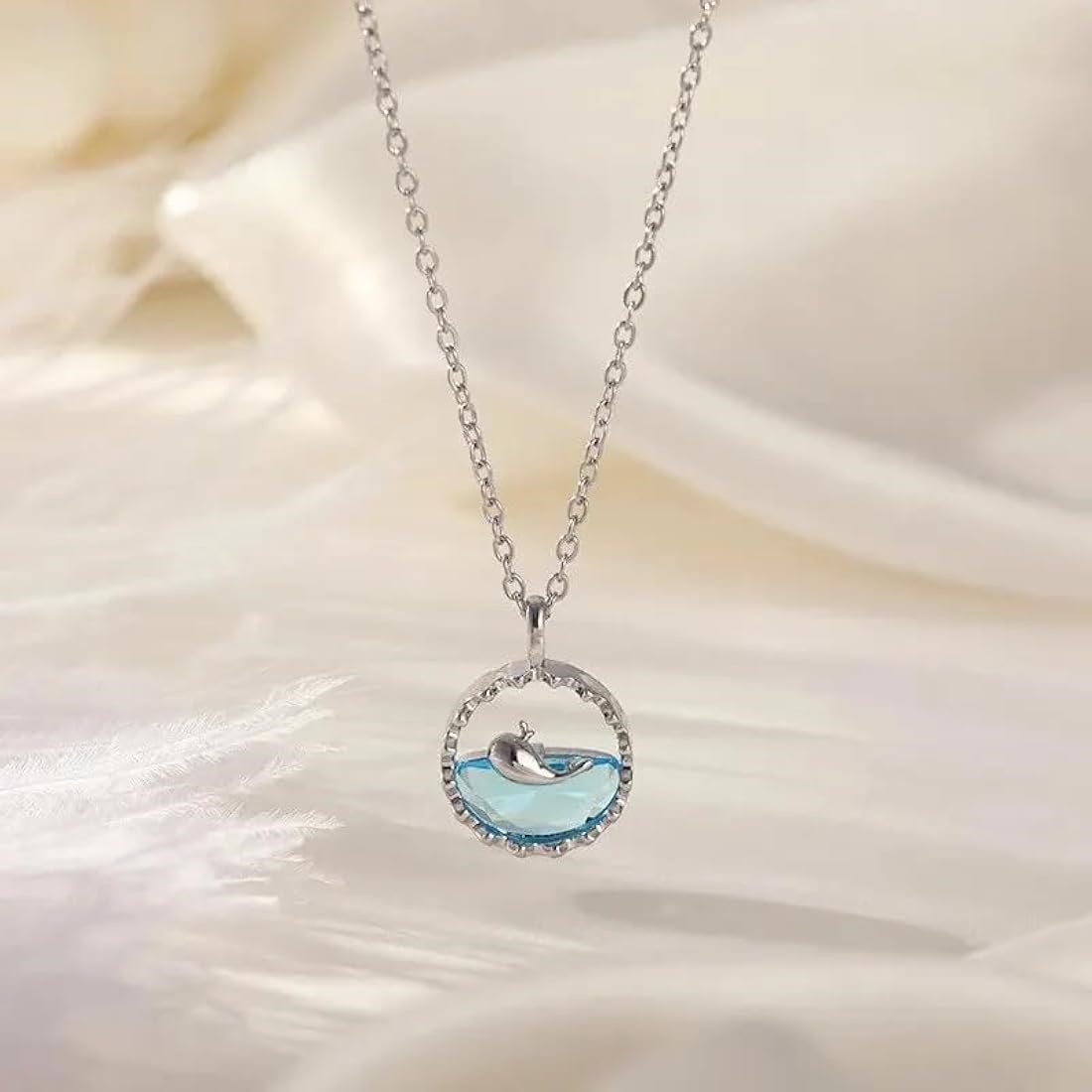 Handcrafted Resin Ocean Fish Pendant – Artistic Beach-Themed Jewelry for Ocean Lovers | - Image 3